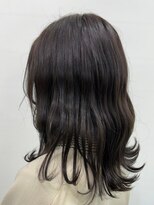 インパークス 江古田店(hair stage INPARKS) セミロング　波巻き　暗染め