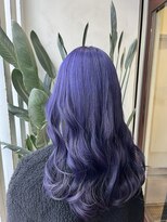 アン(Hair make un)&nbsp;【ダブルカラー】ラベンダーブルー♪