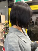 ミニボブ×切りっぱなしボブ