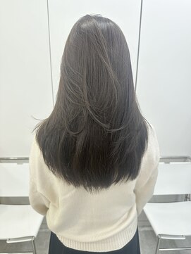 ディジョン(Dijon) 韓国顔まわりレイヤーカットグレージュオリーブベージュブラウン