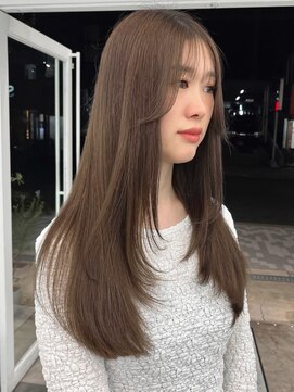 ニトバイアンキシム(nit by ahnkism) 【レイヤーカット】韓国ヘア顔まわりカットロングレイヤー堀江