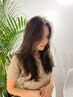 【透明感のある艶髪へ】カット+アディクシーカラー　￥9900