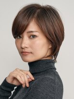 表参道髪質改善カラーウルフショートカットベージュアッシュ40代