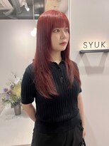 シュク 高円寺(SYUK)&nbsp;チェリーレッド/ロングレイヤー/フェイスレイヤー【青木】高円寺