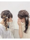 サイド編みおろし