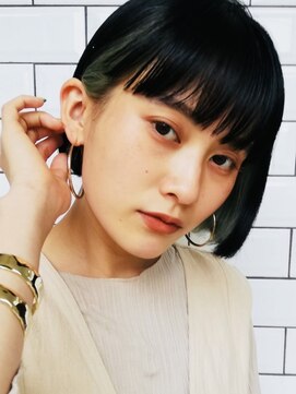 インフィニティ 蔵前(Infinity) 黒髪で小顔☆王道ボブ×インナーカラー☆