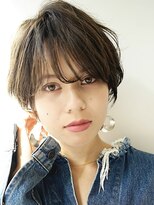 マルツ 銀座(maltu) ショートヘアことりベージュニュアンスカラー前髪丸みショート