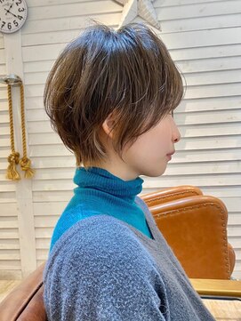 アデプト 綾瀬店(adept) 20代30代40代大人ショートヘア/白髪ぼかしハイライト/大人ボブ