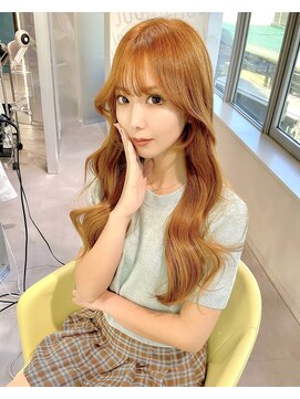 サロウィン 栄3丁目店(SALOWIN) 【TAKAHIDE】face layer × orange color