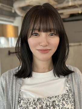 マッシュ チャヤマチ(MASHU chayamachi) 柔らか透明感/ブリーチなし/オリーブブラウン/大阪梅田