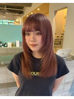 シプレ(cipre)&nbsp;ピンクベージュ×レイヤーカット
