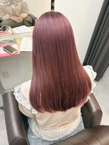 エムタニグチイプセ(M.TANIGUCHI ipse)&nbsp;ローズピンク×艶髪ロング