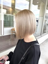 デュールイースト(Duul East)&nbsp;ミルクティーベージュ×切りっぱなしボブ