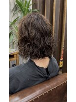 ミュー(m)&nbsp;ゆるふわウェーブボブ×透明感ブラウン