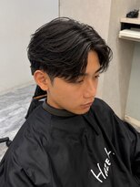 ヘーゼル 博多(HAZEL.)&nbsp;韓国マッシュカルマパーマ韓国風センターパートニュアンスパーマ