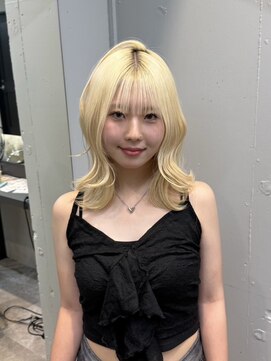 ドットニュー 横浜店(dot.nyu) 【艶カラー×顔周りカット】韓国/韓国ヘア/横浜/横浜駅/学割