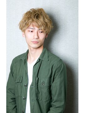 ヘア デザイン ハルプ(hair design HALB) 金髪　グランジショート