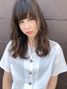 ミニヨン バイ ハピネス 高の原店(mignon by Happiness) 大人可愛いアッシュブラウンランダムパーマ奈良清水