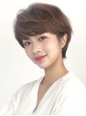 大人可愛い 小顔ふんわり丸みショート/Salon銀座