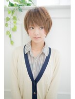 ヘアーズ ロッソ テラス(hair's ROSSO TERRACE)&nbsp;艶感　ナチュラルアッシュ　ショート[30代40代50代]