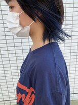 ペレ(pele)&nbsp;【自由が丘pele】イヤリングカラー インナーカラーブルー ウルフ