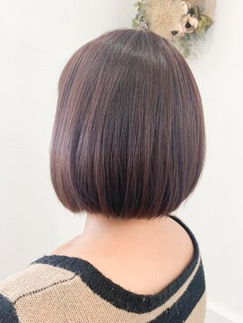 ユラギフロムユイマァル 水島店(YURAGI from YUIMARL) ナチュラルピンクブラウンボブ