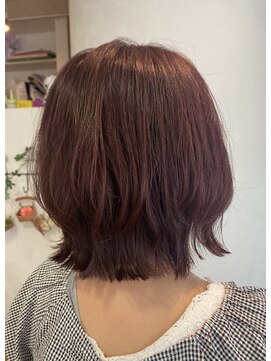 フレア 心 武庫之荘(flare) ウルフボブ＊ピンクパープル