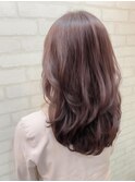 柔らかレイヤー/ピンクバイオレット/20代/30代/40代