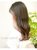 アナザヘアー なんば 高島屋前店(ANAZA hair) ＊韓国風　ヨシンモリ　inner peach color＊
