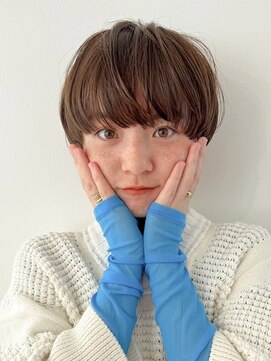 ルル 表参道(lulu.) マッシュショート/ベージュカラー