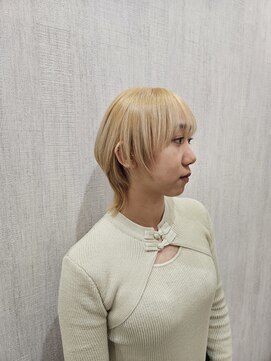 アルーシェ 心斎橋(Alushe) ハイトーンカラー☆ウルフスタイル【心斎橋　なんば　髪質改善】