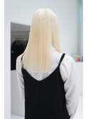 ホワイトブロンド　ブロンドヘア10代20代