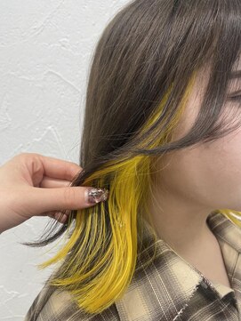 プライズ 表参道原宿店(prize) イエローインナーカラー【原宿/表参道】