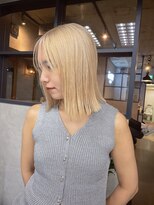 サニー 渋谷(SUNNY) バレイヤージュ、ハイライト、レイヤーロング、グレーベージュ