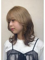 ヘアリゾート粋 ウナム 新宿東口店(enam)&nbsp;ミディアムレイヤー/デザインカラー