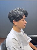 ビジネスツーブロックショート メンズナチュラルパーマ