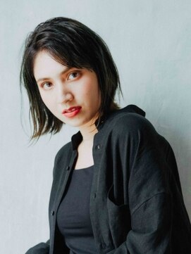 エーバイフー 江坂店(A BY WHO) A BY WHO 江坂/大人切りっぱなしボブ/透明感カラー