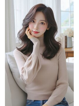 リンクミリ(Link mili) 韓国カール顔周り姫カットレイヤーカットブリーチなし