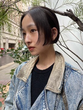 ノラギンザユー(NORA GINZA/U) ミニボブ顔まわりカットストレートボブ