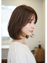 明るい白髪染めのメリット３：自然な透明感♪