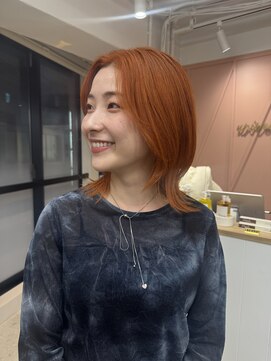 ユニバーストーキョー 池袋東口店(universe tokyo) ブリーチ◎オレンジベージュ【ブリーチ/イルミナ】