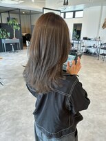 ナンバー(number+)&nbsp;20代30代透明感カラーカーキベージュレイヤーカット