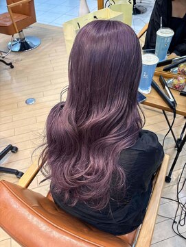 ユニ バイ マグ 長野店(Uni.by Mag) " 透け感抜群" ダブルカラー ミルクティーピンクベージュ