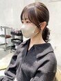 ピース トヨハシ(Peace toyohashi) お顔周りのカットで小顔に◎下ろしても結んでもかわいい！