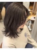 くびれボブ×ミントアッシュ