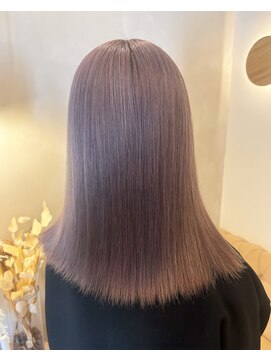 LUVISM 栄店/名古屋/ダブルカラー/ブリーチ/顔周りレイヤー/学割【5月1日OPEN(予定)】 ミルクティーベージュ/ミルクティー/ブリーチ/ハイトーン/yuria