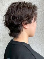 ラギッド 大野城店(RUGGED)&nbsp;ミディアムウルフ ニュアンスパーマ 束感 メンズパーマ