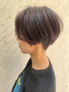 ヘアーズ ロッソ テラス(hair's ROSSO TERRACE) ハンサムショート×ハイライト［30代40代50代］