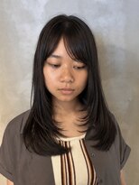 キリ 逗子(kiri)&nbsp;逗子葉山顔周りレイヤーカット内巻きレイヤーハッシュカットM197