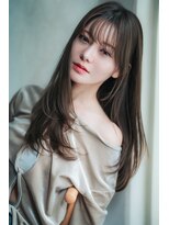 アリー 原宿 表参道(ALLY)&nbsp;ロングレイヤー×暗髪グレージュ